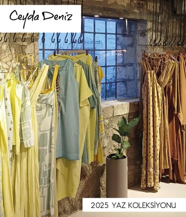 Ceyda Deniz markası için koleksiyon tanıtım görseli.