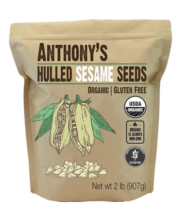 a bag of whole grained seeds on a white background