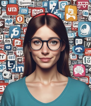 A professional workspace with a laptop and marketing notes.