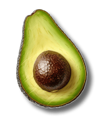 a avocado cut in half an avocado