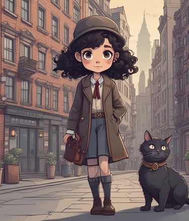 a man riding a skateboard down a street next to tall buildings