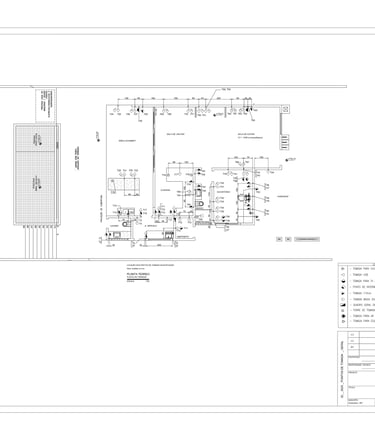 Planta elétrica do térreo com pontos de energia, internet, iluminação e especificações.