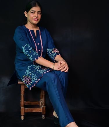 navy-blue-pure-cotton-floral-embroidered-co-ord-set-for-women-side