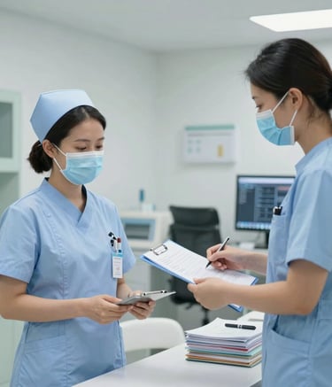 A construction site setup with a backhoe loader parked in an archway entrance of an old brick building. The area is cordoned off with red and white barricades, and a construction sign indicating work in progress. Above the archway, there are windows and an AC unit attached to the wall.