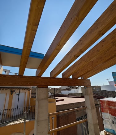 cubierta de madera