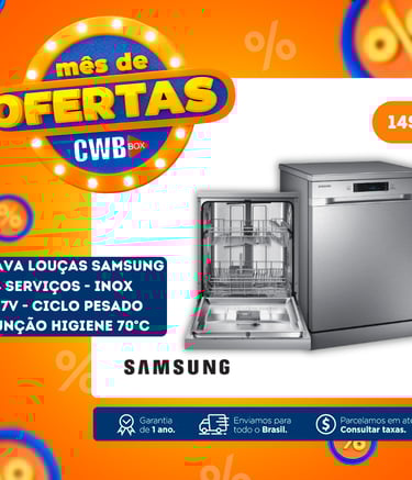 imagem de lava loucas samsung inox