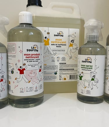 Produits ménagers écologiques et naturels utilisés par Atout Propreté Lorient