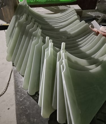 Fiberglass Longboard fins