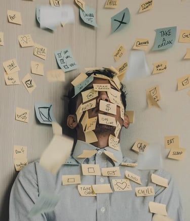 Stressed manager with countles tasks