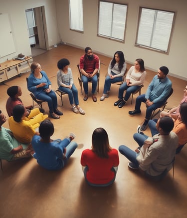 a man taking a photo of himself in a studio