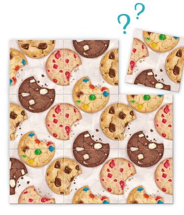 9-Teile Puzzle - Cookies