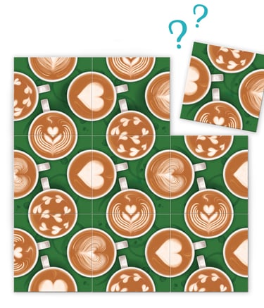 9-Teile Puzzle - Latte Art