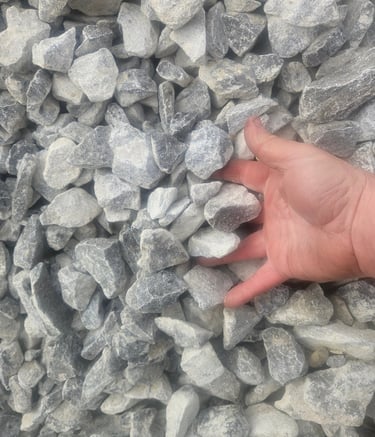 1.5 inch-salt-and-pepper rock