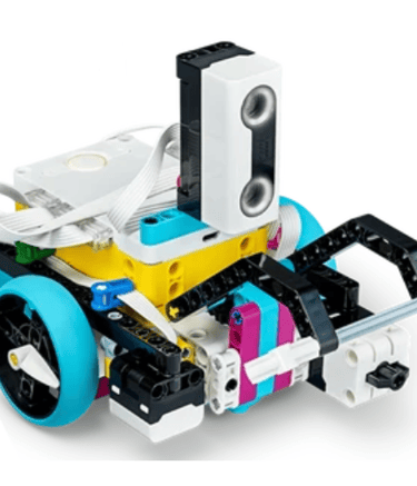 LEGO Spike Prime robot with distance sensor