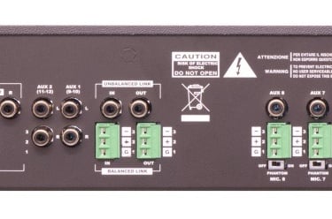 back of audio 8 mixer