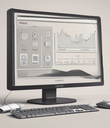 Two tall metal water towers stand on a clear day with a backdrop of blue sky and light clouds. The towers are supported by metal frameworks, and a building labeled 'Municipal Water Works' is situated beneath them, surrounded by trees and vegetation.
