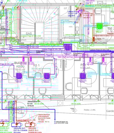 Plans 2D Autocad CVC