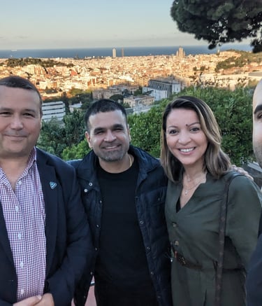 Some of the HTC Western EU team after our partner day in Barcelona
