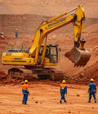 a construction worker is working on a construction site