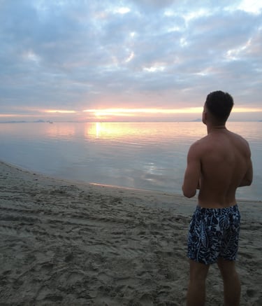 baño en el mar