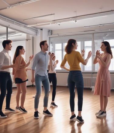 three women sitting on yoga mats in a yoga class