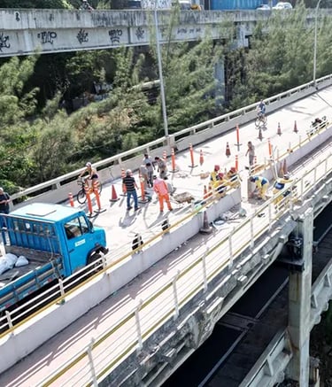 viaduto para a estrada do joá