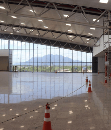 juntas de dilatação em aeroporto
