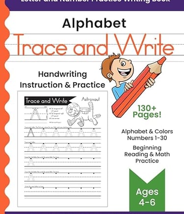 Alphabet Trace and Write book