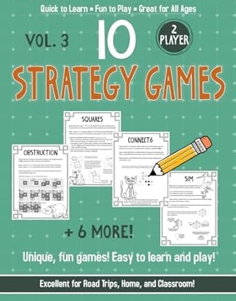 paper and pencil games for kids book on Amazon.com