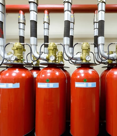 🌬️ نظام إطفاء  FM200