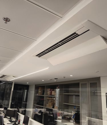 Instalação de cassete de 1 via