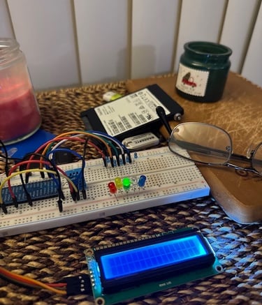 LED temperature gauge using Raspberry Pi and Python code