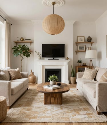 brown and grey room interior