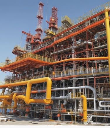 Close-up of strain gauges on piping installations.