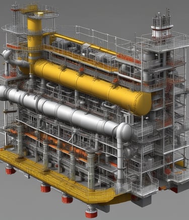 An engineer reviewing piping analysis results.