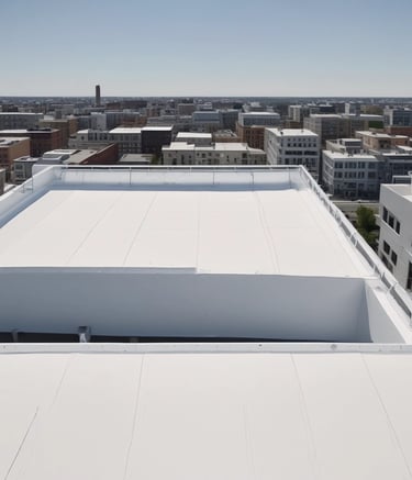 black and white roof tiles