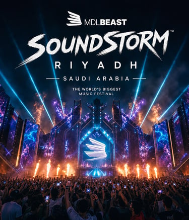 MDLBEAST Soundstorm music festival in Riyadh Saudi Arabia مدل بيست ساوندستورم الرياض السعودية