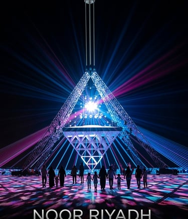 Noor Riyadh light art festival illuminating Saudi Arabia مشروع نور الرياض مهرجان الضوء والفن