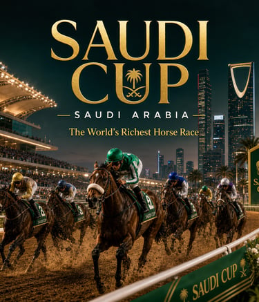 Saudi Cup horse race at Racecourse Riyadh Saudi Arabia كأس السعودية سباق الخيل في الرياض