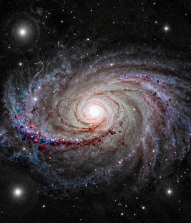 A close-up image of a telescope pointing toward a starry night sky.