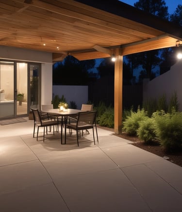 A sturdy concrete slab foundation ready for construction.