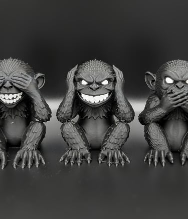 Three Wise Gremlins - Design Deadmoon Designs