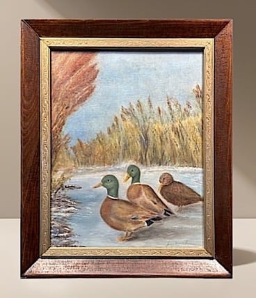 Ducks 50.8 x 40.64 cm   Oil on canvas 
