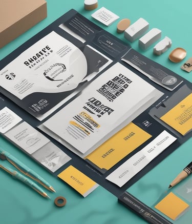 Colorful digital marketing dashboard showing campaign stats.