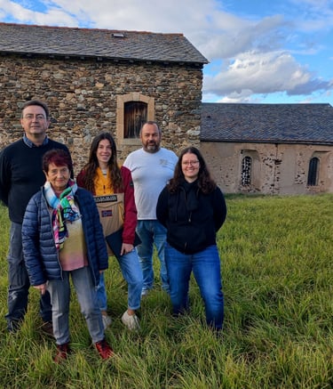 Dernier chantier à la chapelle de Villeneuve, octobre 2025