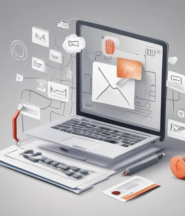 Close-up of a digital dashboard showing marketing analytics.