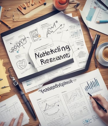 Close-up of a digital dashboard showing marketing analytics.