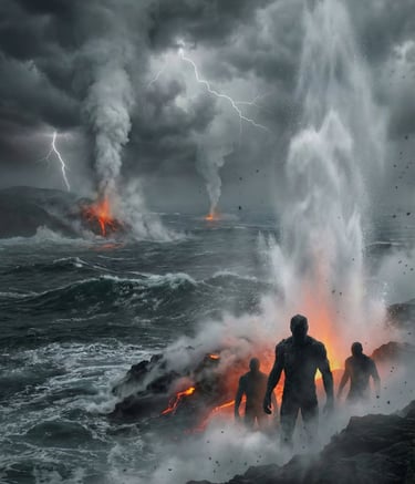 Terminus landscape with Graphites looking on