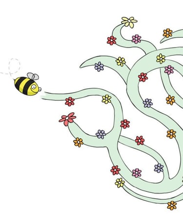 עזרו לדבורה בי להגיע אל צנצנת הדבש