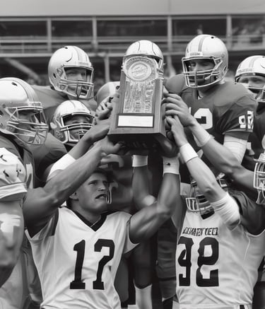 Excited crowd waving flags and banners in the stands